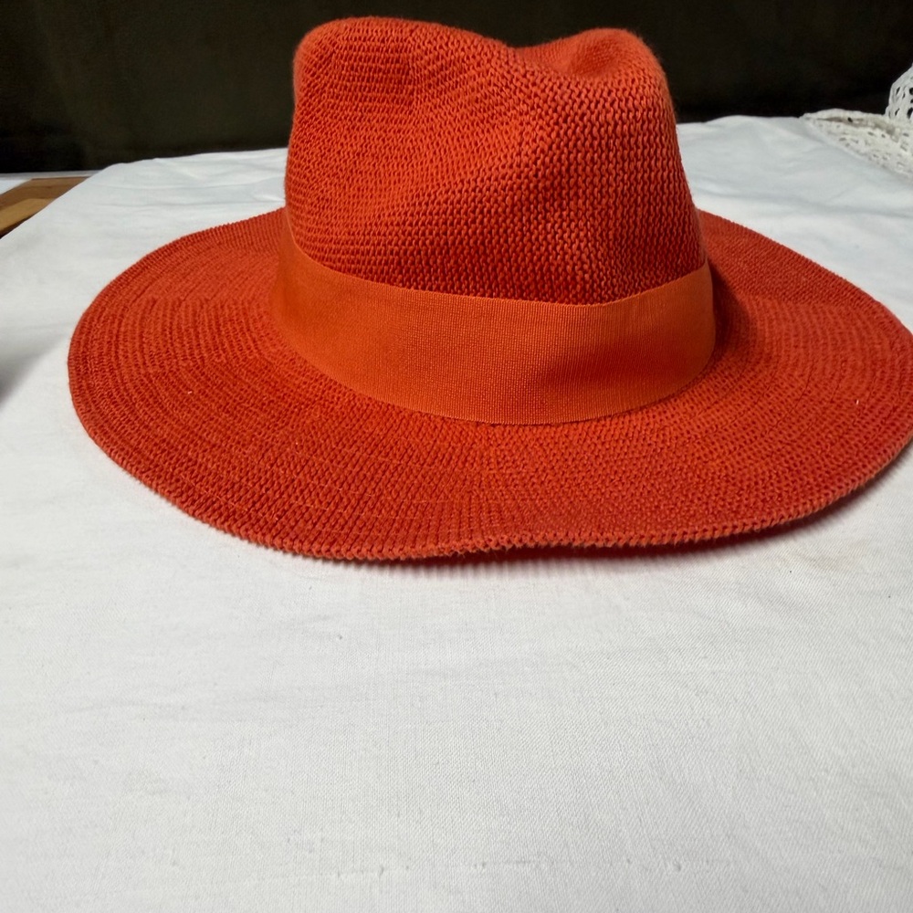 Anthropologie Bold Orange Knit Hat